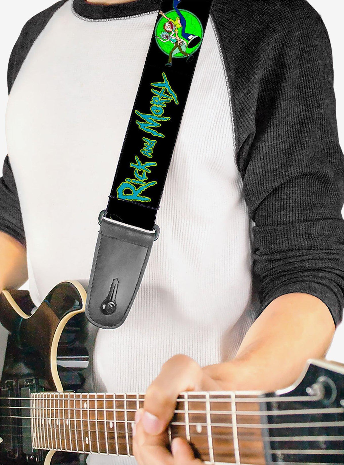 Correa de guitarra Rick and Morty: logo y portal