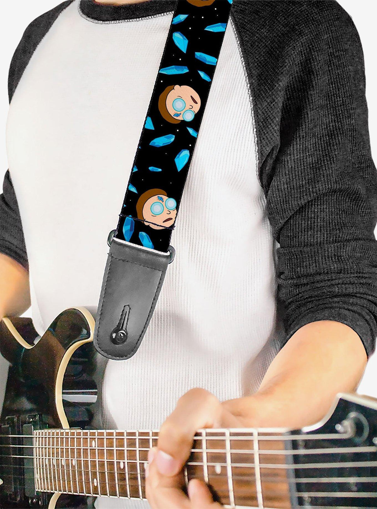 Correa para guitarra Rick and Morty: Morty y cristales de muerte