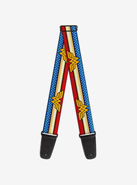 Correa de guitarra DC Comics Wonder Woman con estrellas