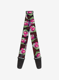 Correa para guitarra Invader Zim: poses en primer plano
