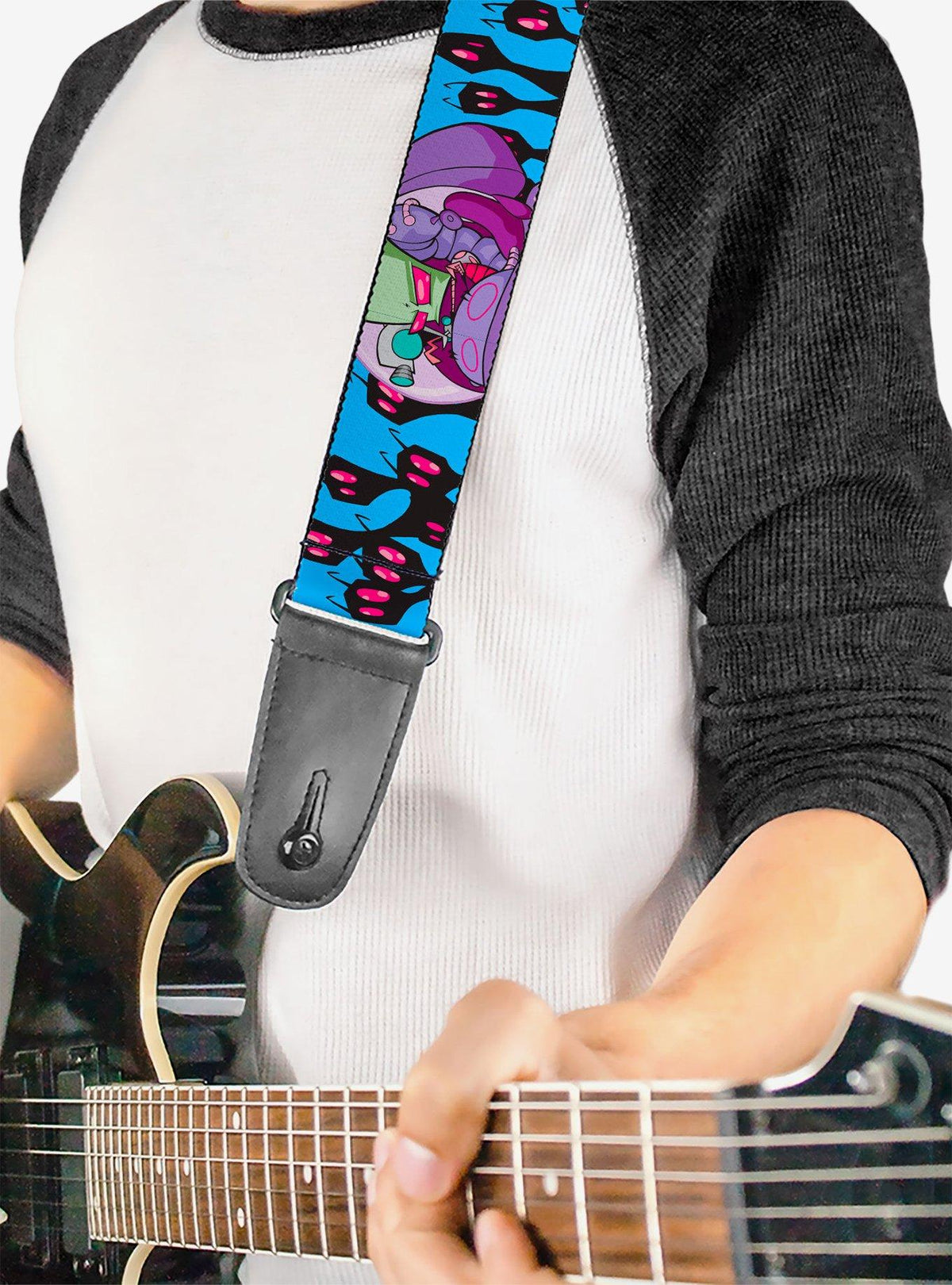Correa para guitarra Invader Zim: GIR y Piggy