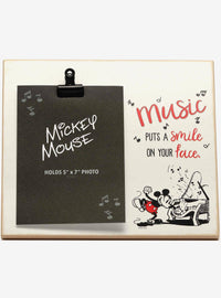 Marco de fotos de madera Mickey Mouse y música