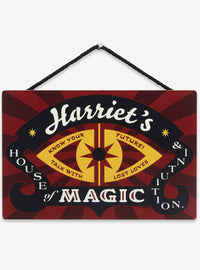 Letrero de madera Haunted Mansion: Harriet's House of Magic