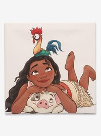 Cuadro de lona Disney Moana con Pua y Hei Hei