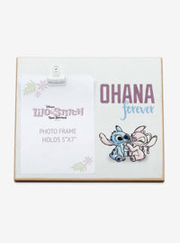 Marco de fotos de madera Stitch y Angel Ohana Forever