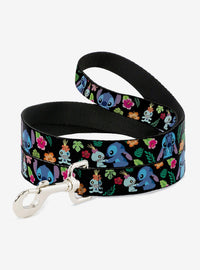 Correa para perro Lilo & Stitch con Scrump y flores tropicales