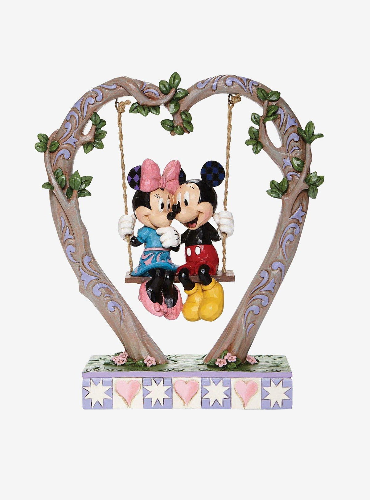 Figura Disney Mickey y Minnie en un columpio