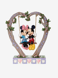 Figura Disney Mickey y Minnie en un columpio