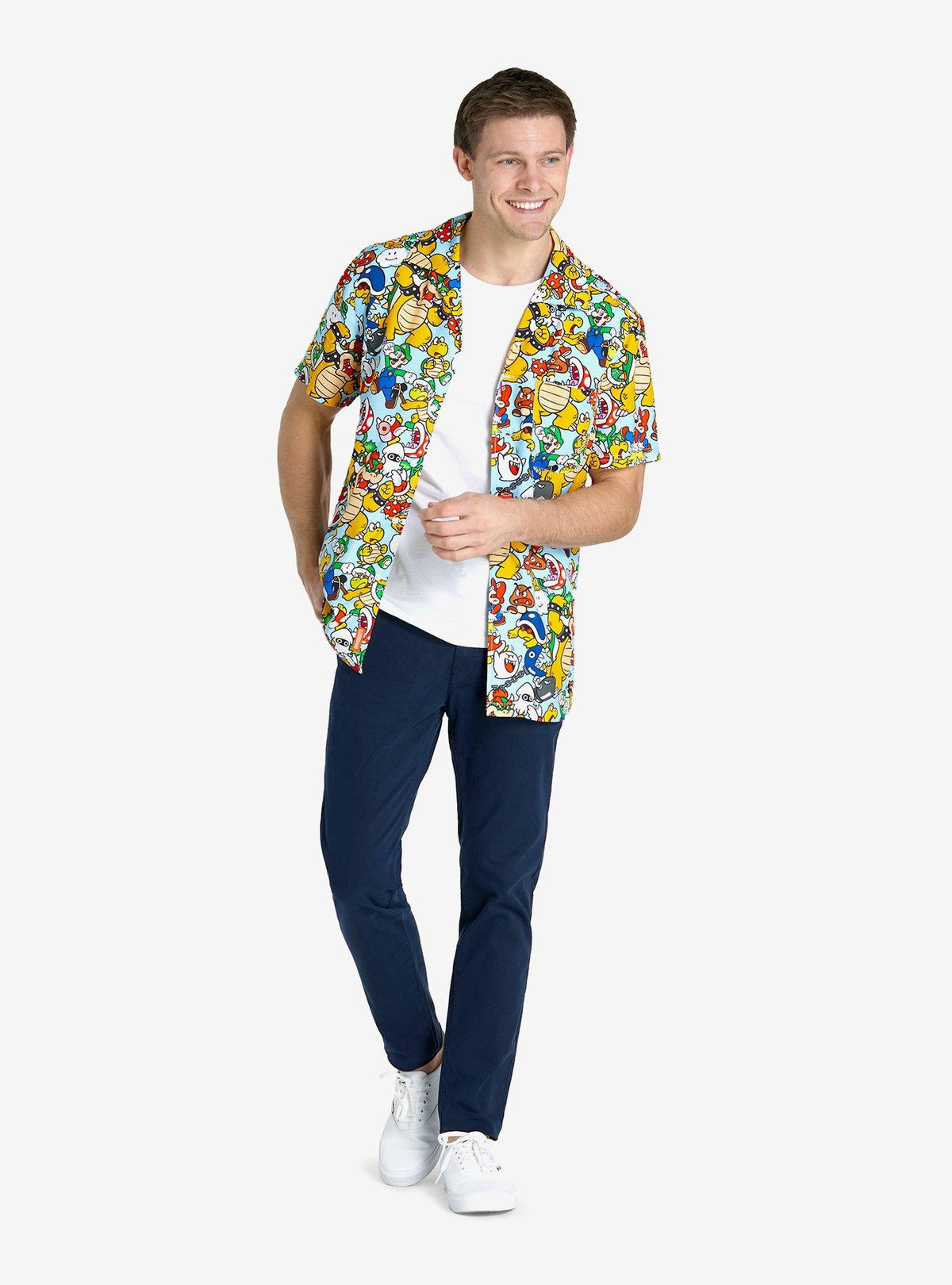 Camisa hawaiana Super Mario Bros.: Reino de Bowser