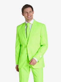 Traje verde lima neón para hombre