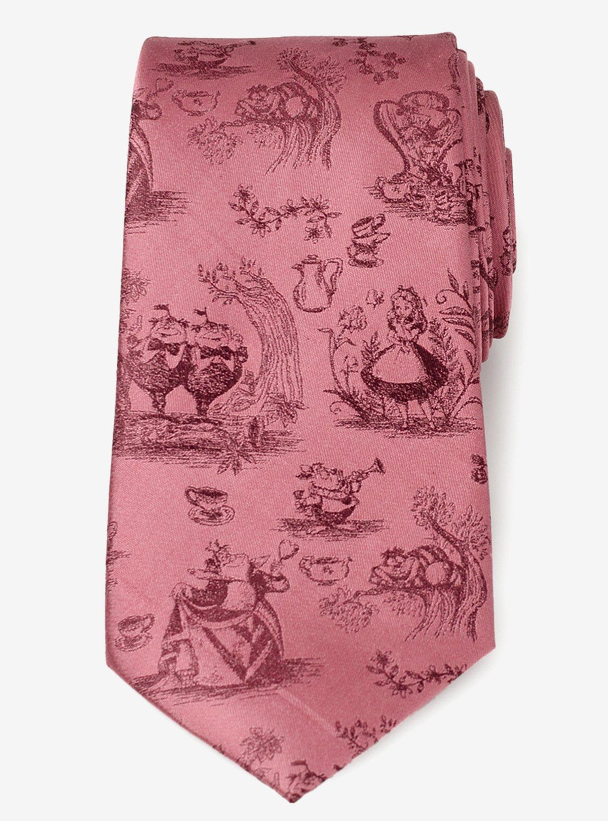Corbata de hombre Disney Alice in Wonderland roja