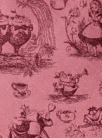Corbata de hombre Disney Alice in Wonderland roja