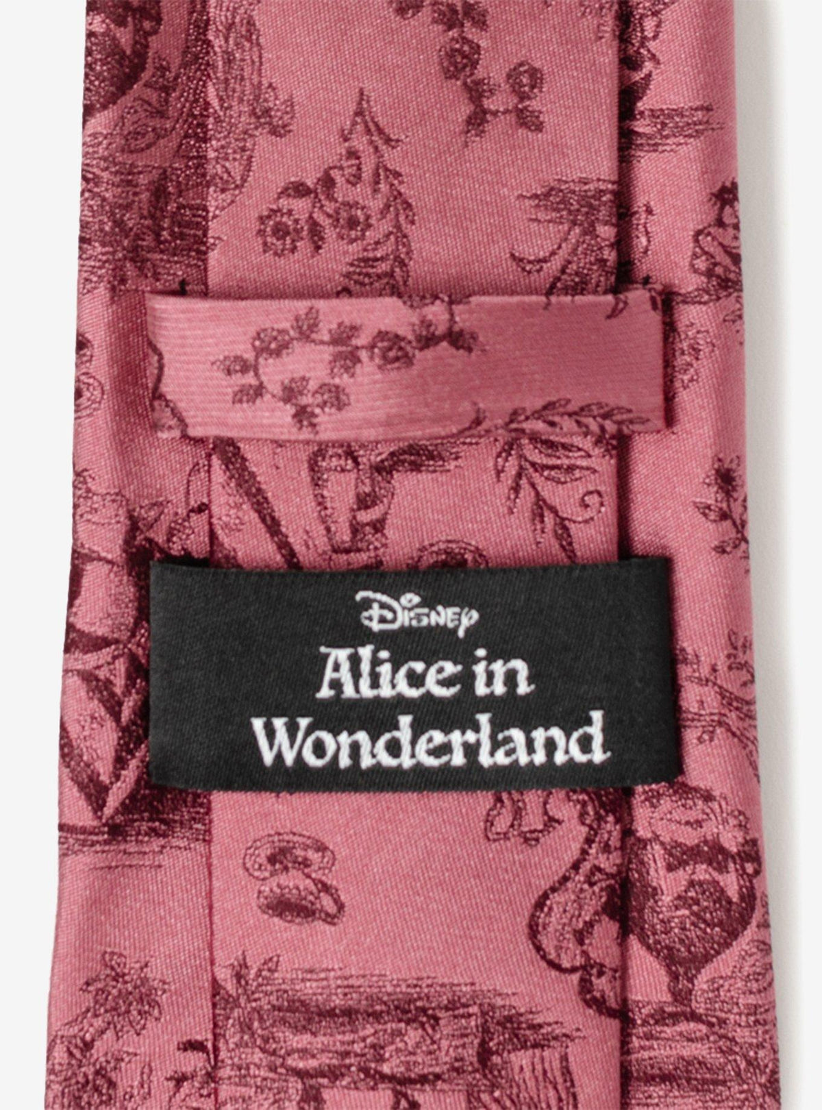 Corbata de hombre Disney Alice in Wonderland roja
