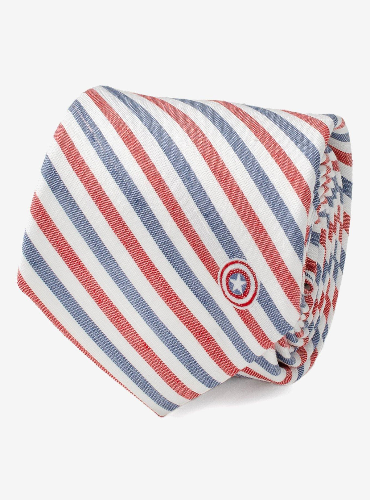Corbata blanca a rayas de Captain America
