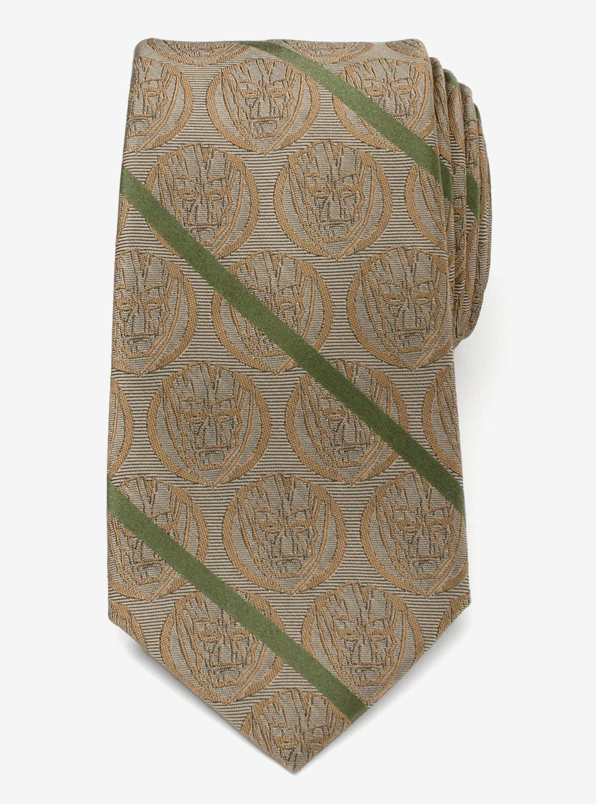 Corbata beige a rayas de Groot | Marvel