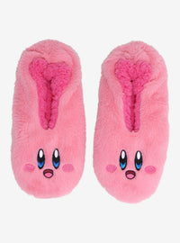 Calcetines tipo pantufla con la cara de Kirby