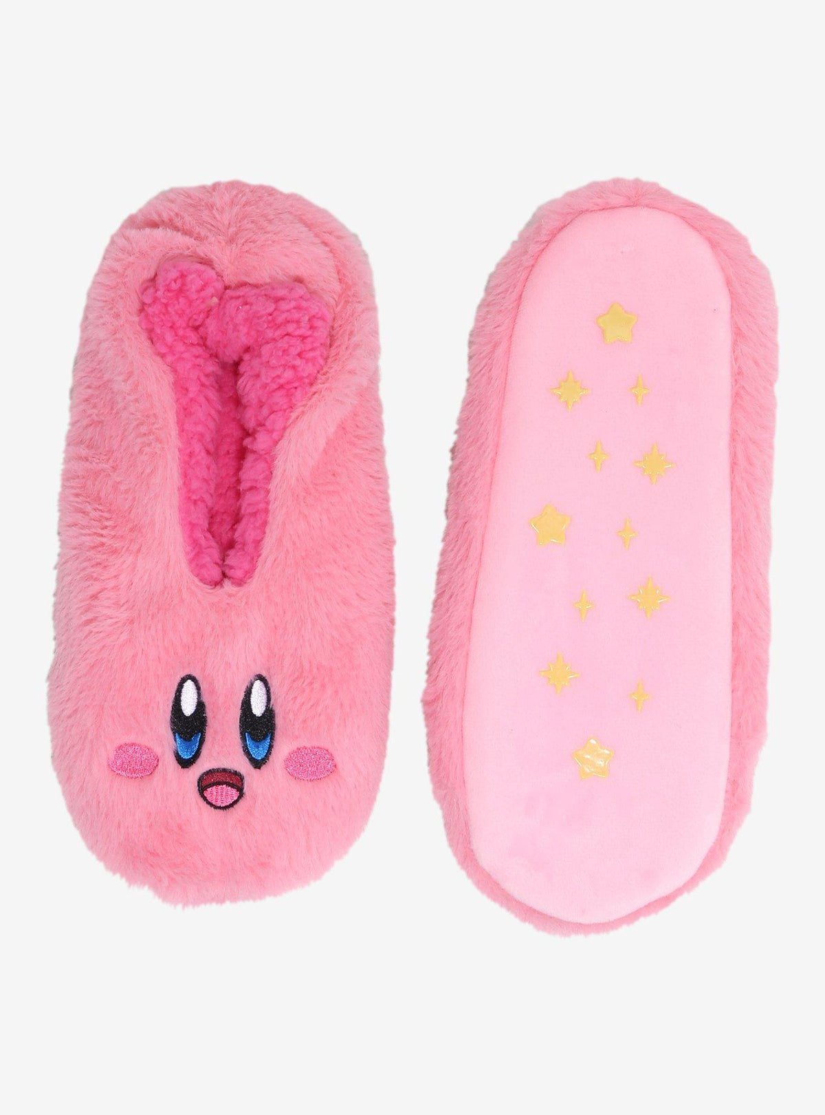 Calcetines tipo pantufla con la cara de Kirby