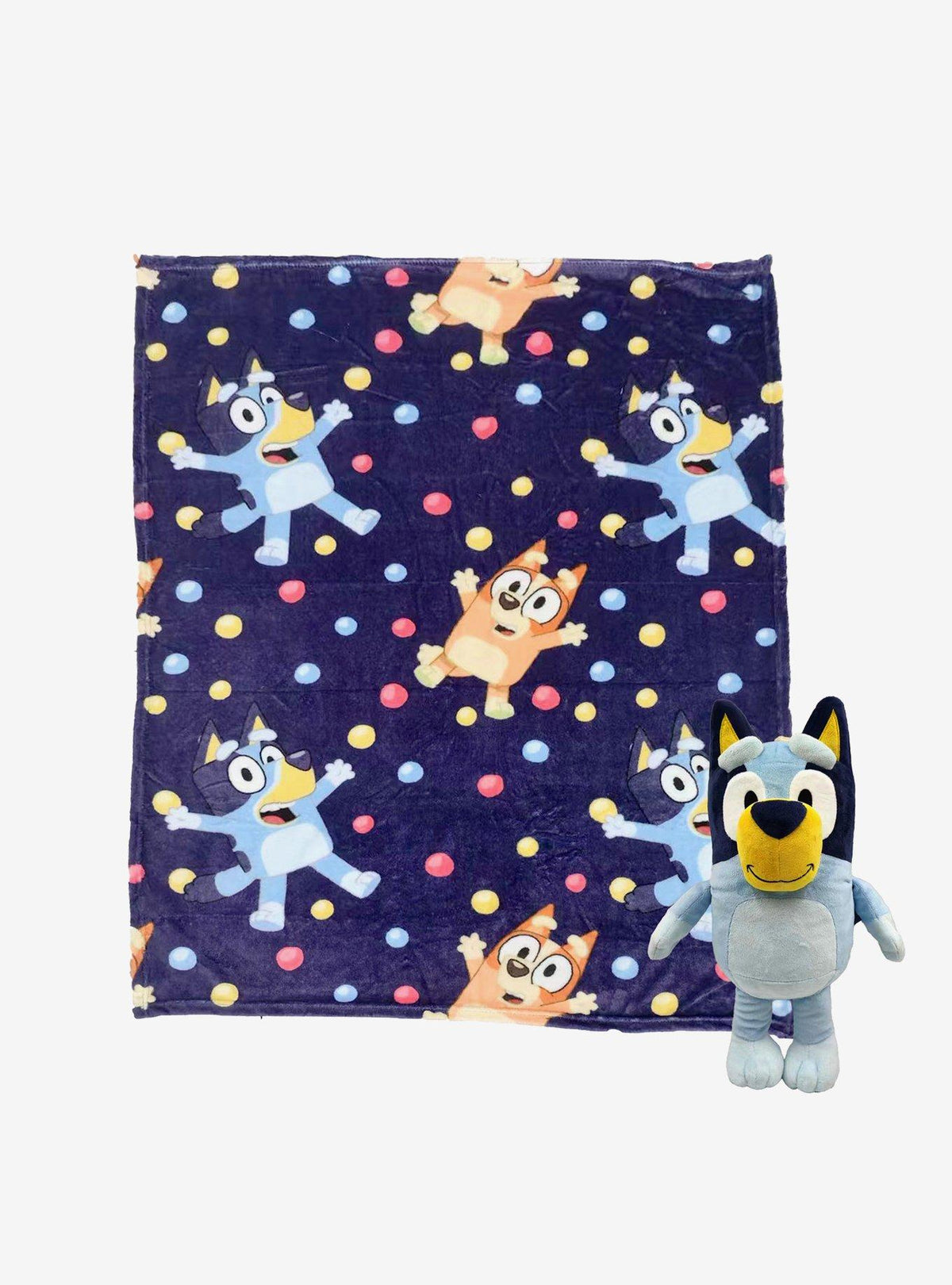 Set de manta suave y cojín Bluey Hooray