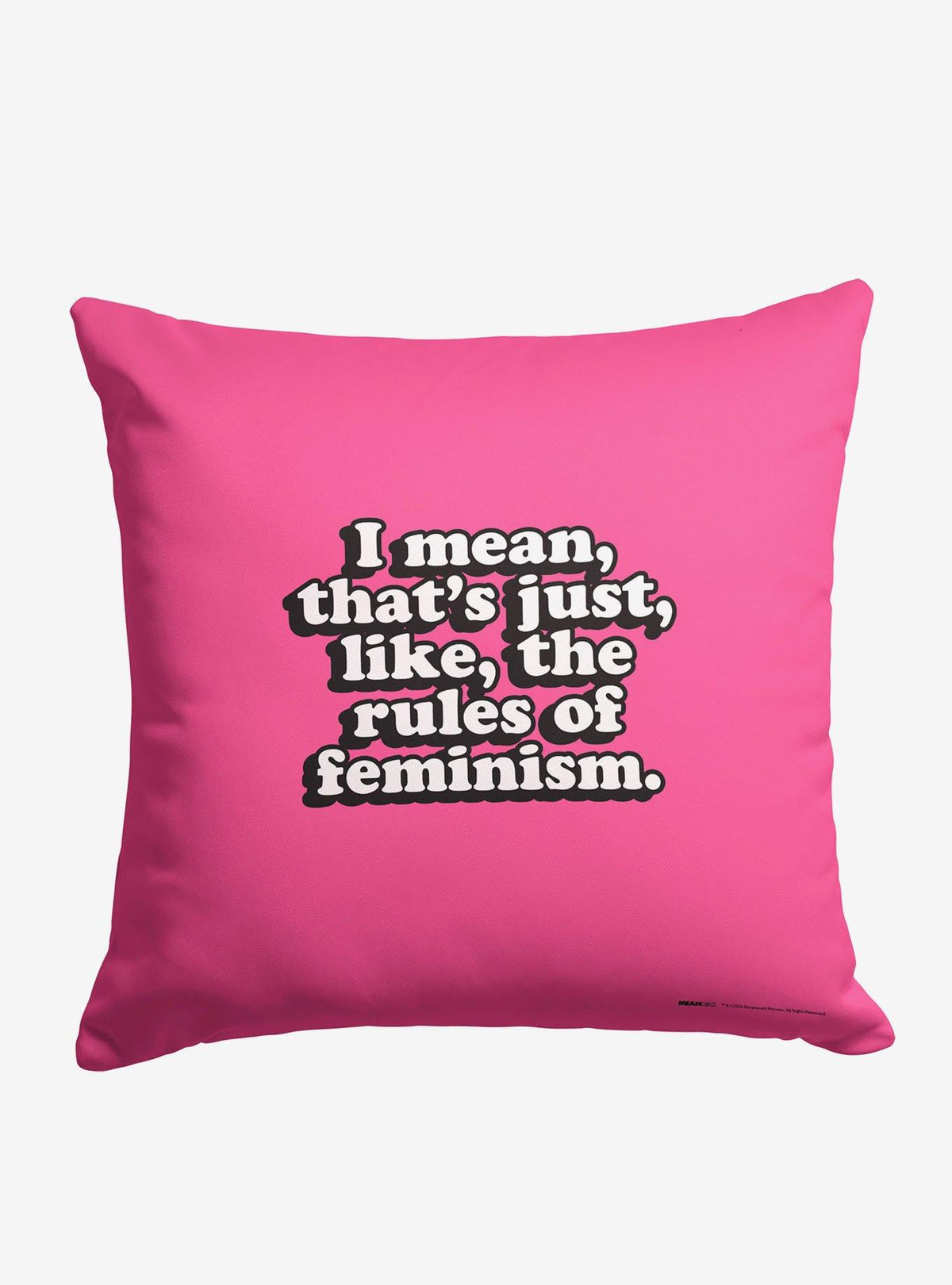 Cojín Mean Girls con diseño Rules of Feminism