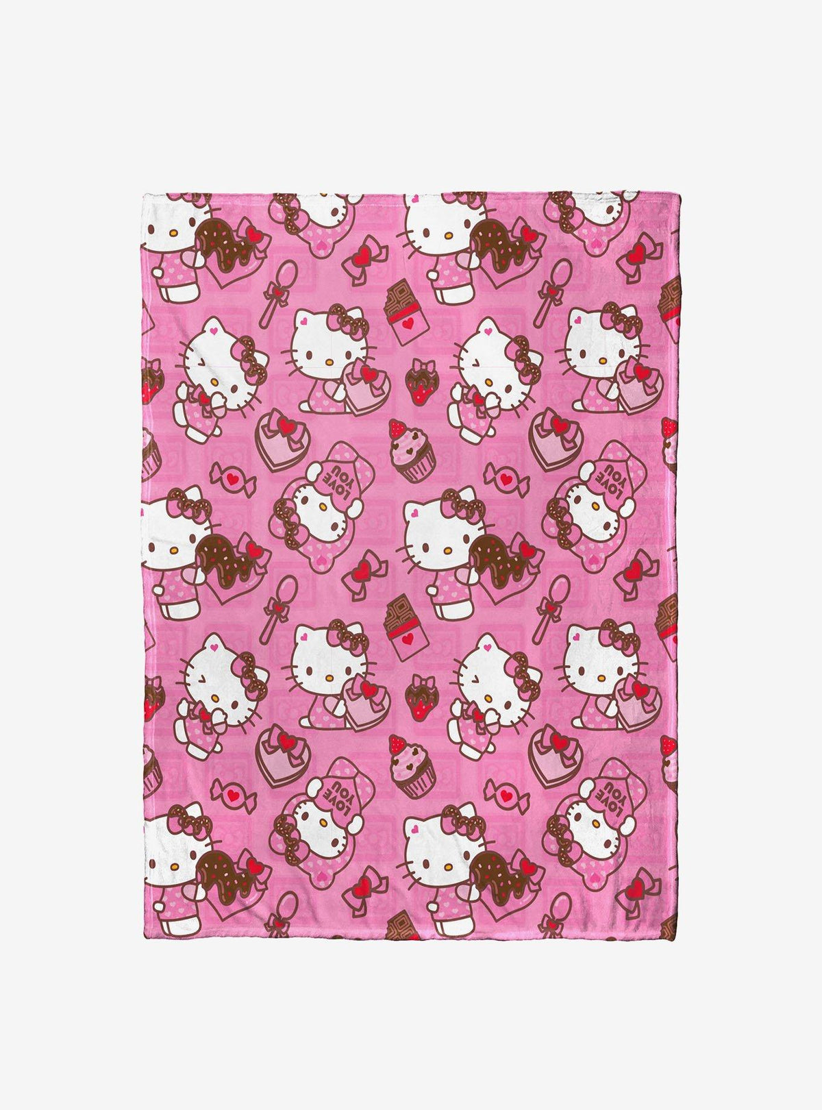 Manta de tacto sedoso Hello Kitty Love You Much