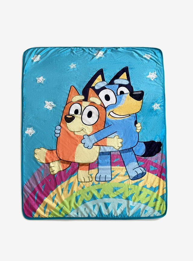 Manta Sherpa de tacto sedoso Bluey Togetherness