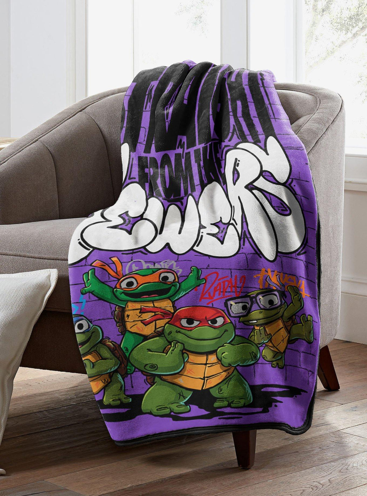 Manta de tacto sedoso Teenage Mutant Ninja Turtles