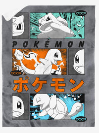 Manta Pokémon Planta, Fuego y Agua