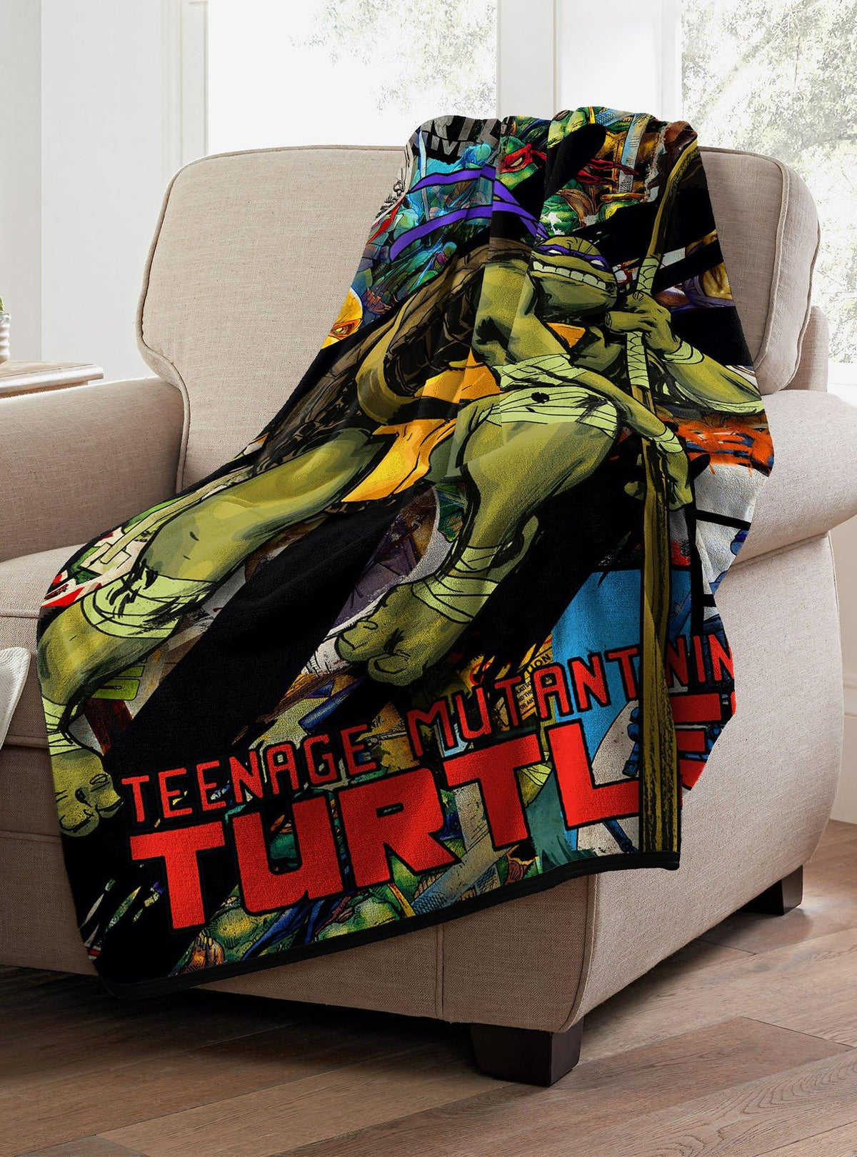 Manta Micro Raschel Donnie - Tortugas Ninja