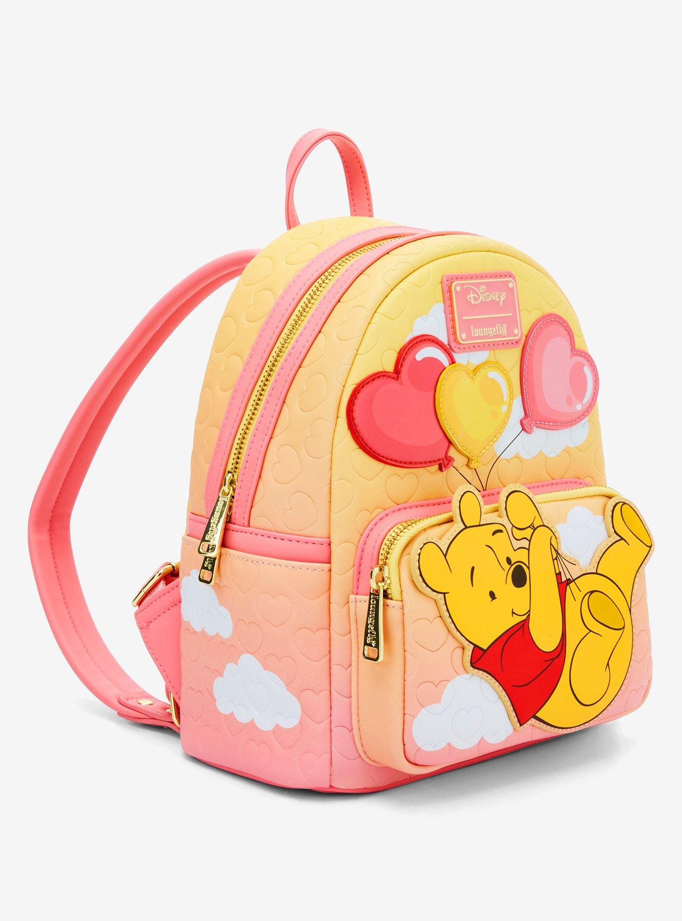 Mochila mini Disney Winnie the Pooh con globos de corazones