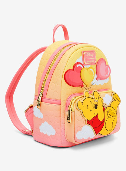 Mochila mini Disney Winnie the Pooh con globos de corazones