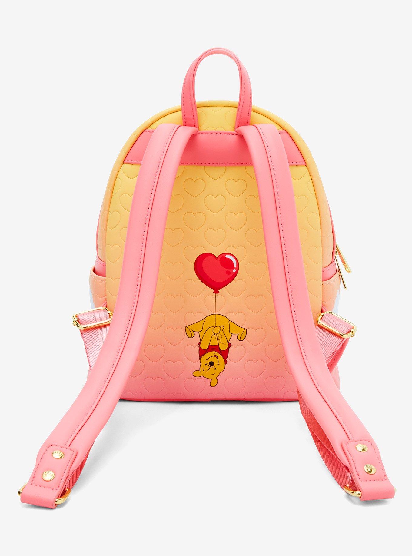 Mochila mini Disney Winnie the Pooh con globos de corazones