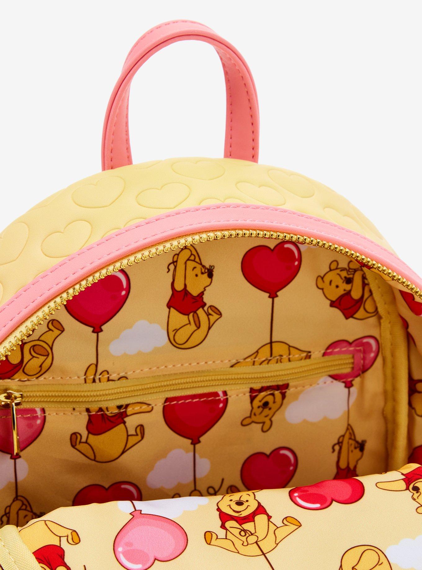 Mochila mini Disney Winnie the Pooh con globos de corazones