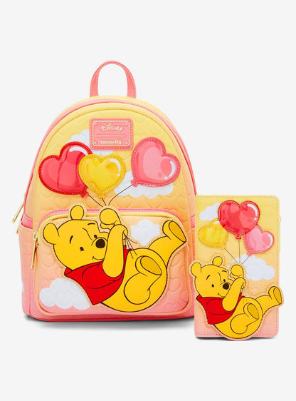 Mochila mini Disney Winnie the Pooh con globos de corazones