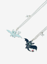 Set de collares de mejores amigos Toothless y Light Fury