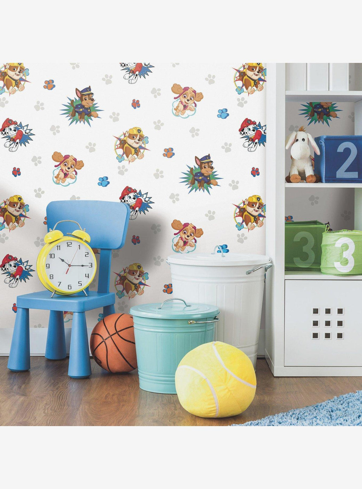 Papel mural autoadhesivo azul Paw Patrol