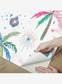 Papel mural autoadhesivo Nuit Tropicale