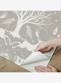 Papel mural adhesivo Harry Potter Horrocruxes gris