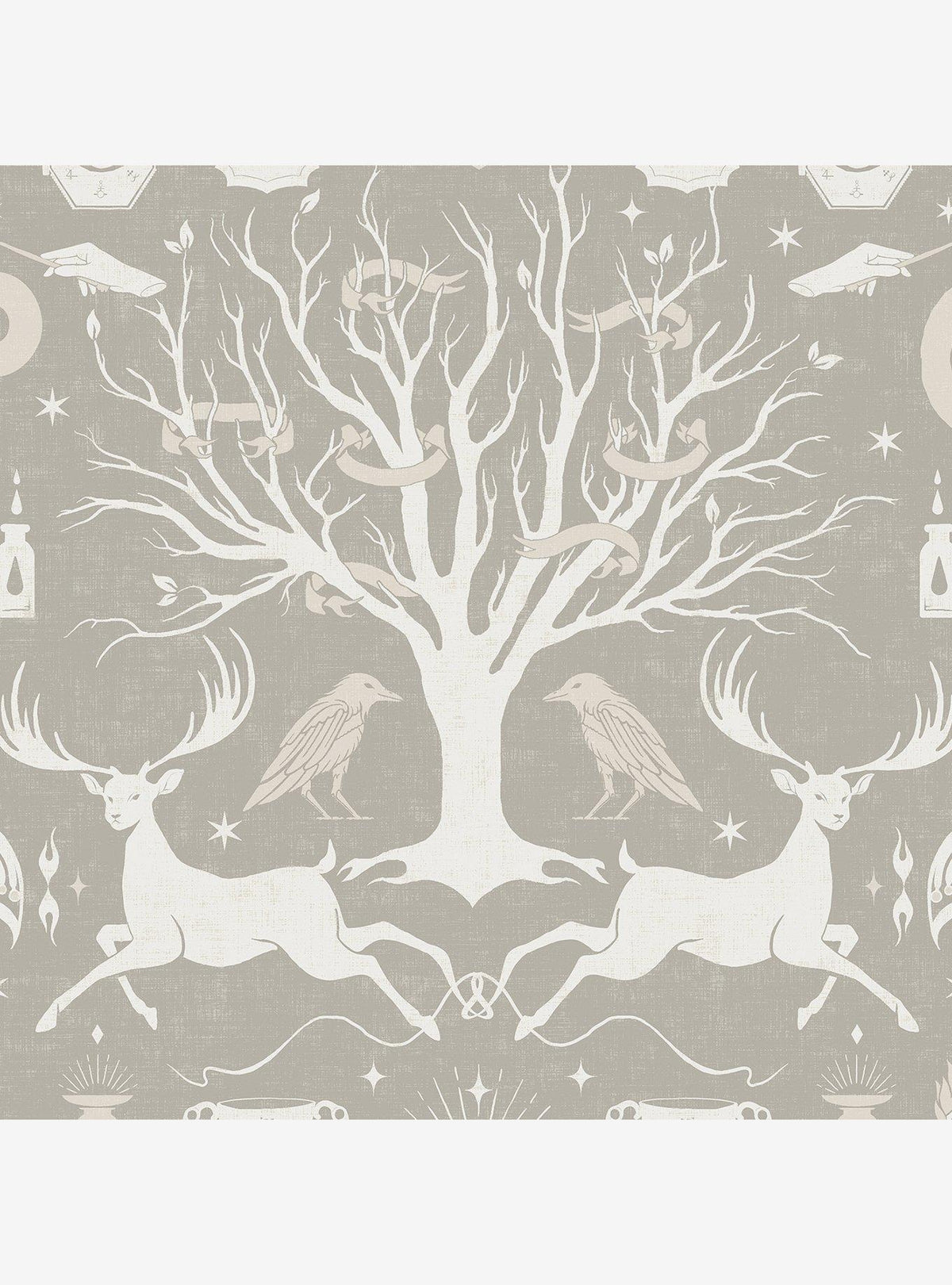 Papel mural adhesivo Harry Potter Horrocruxes gris