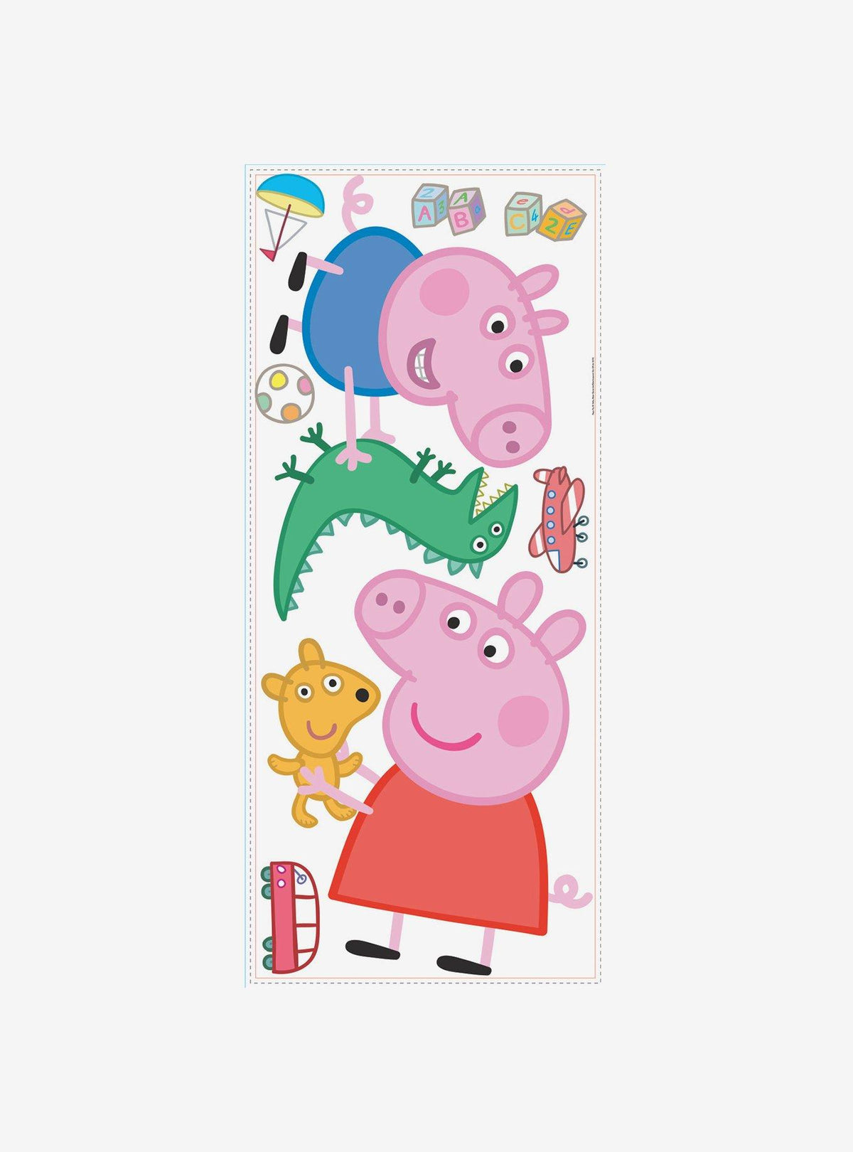 Peppa Pig y George: adhesivos murales gigantes