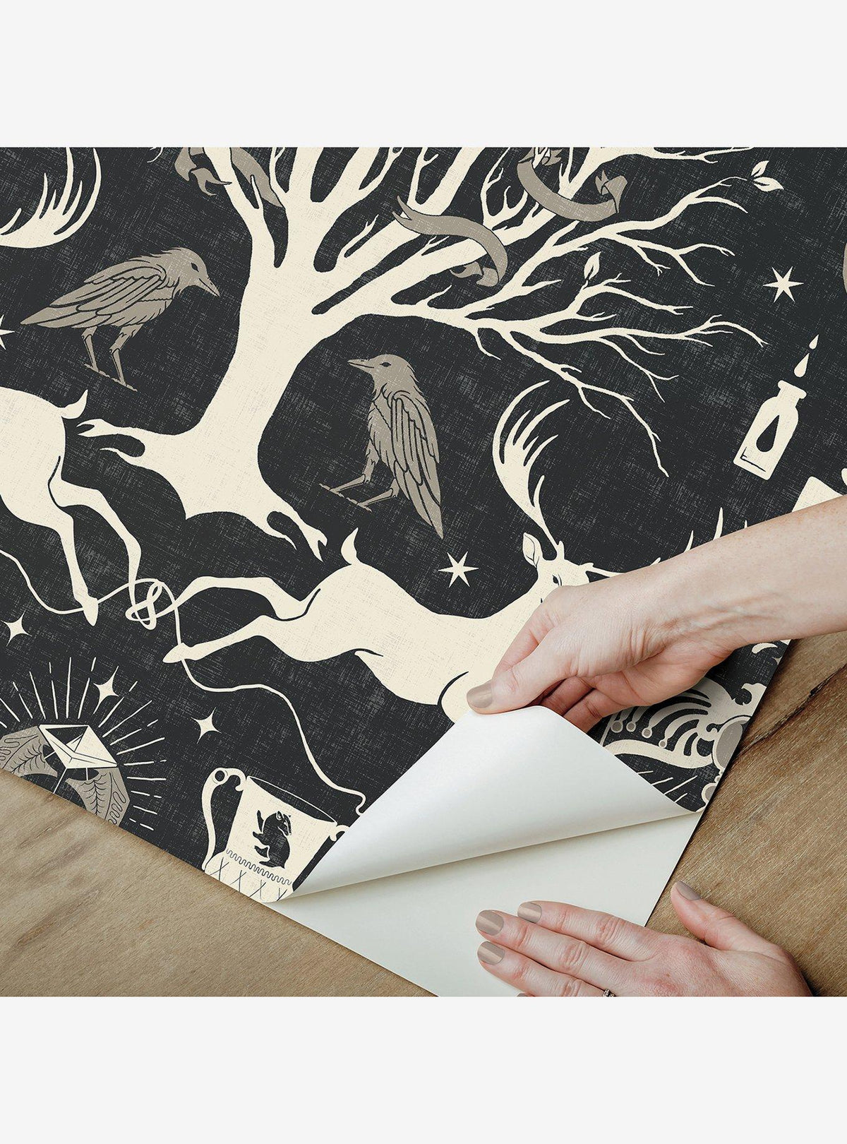 Papel mural adhesivo Harry Potter Horcrux negro