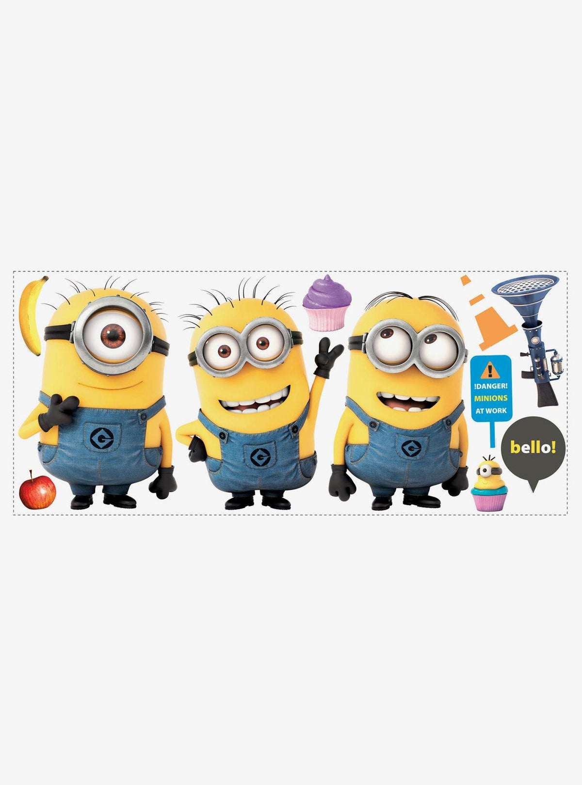 Calcomanías murales gigantes de Minions