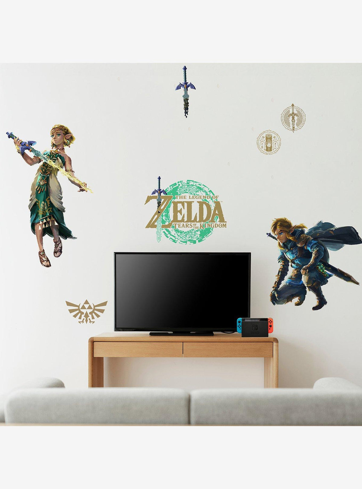 The Legend of Zelda: Tears of the Kingdom - Adhesivos Zelda y Link