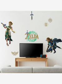 The Legend of Zelda: Tears of the Kingdom - Adhesivos Zelda y Link