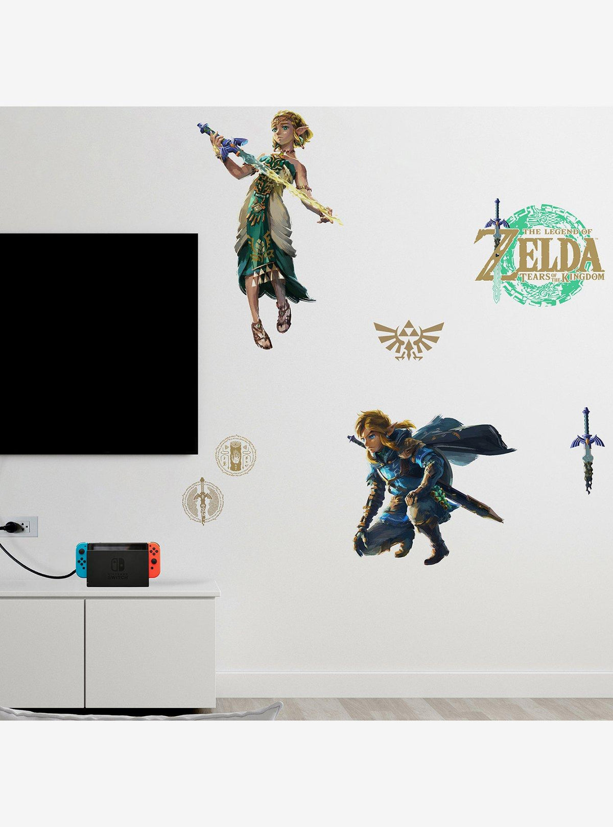 The Legend of Zelda: Tears of the Kingdom - Adhesivos Zelda y Link