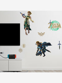 The Legend of Zelda: Tears of the Kingdom - Adhesivos Zelda y Link