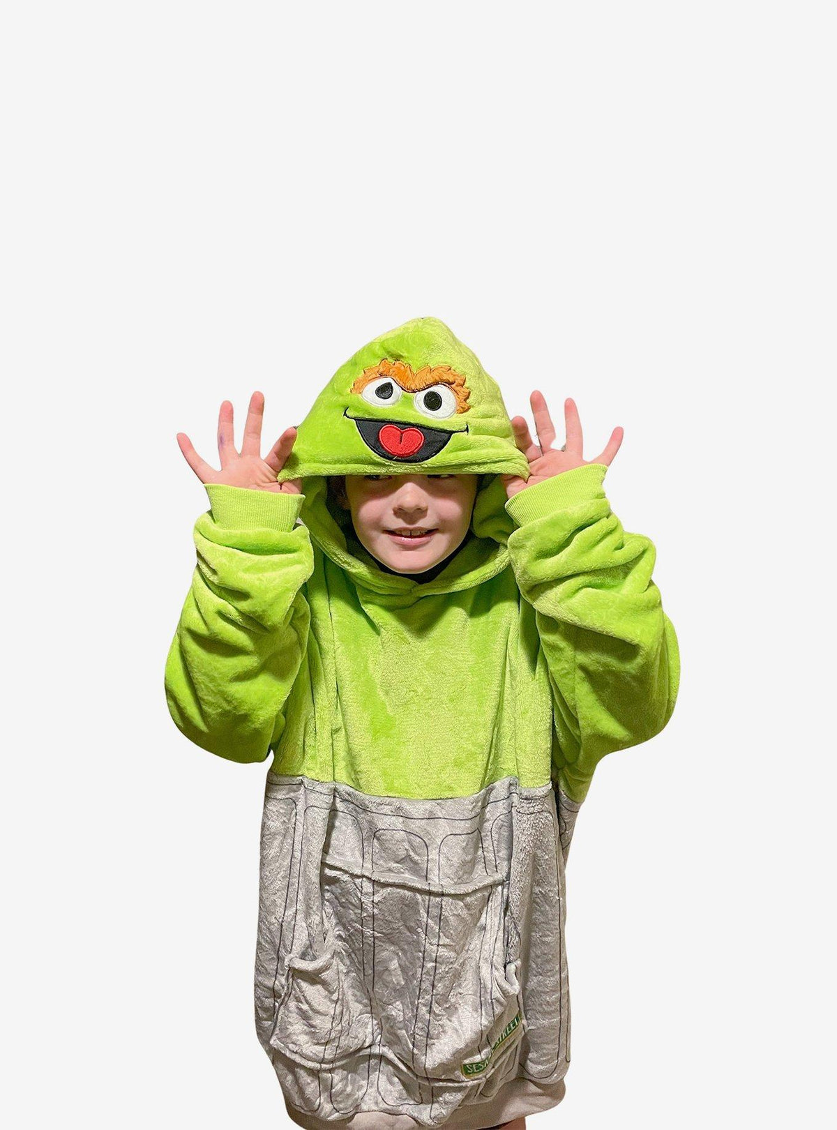 Sesame Street: Polerón manta 2 en 1 de Óscar el Gruñón