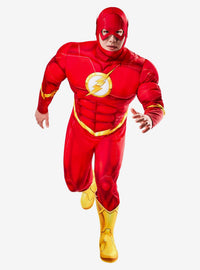 Disfraz musculoso de The Flash para hombre, tallas grandes