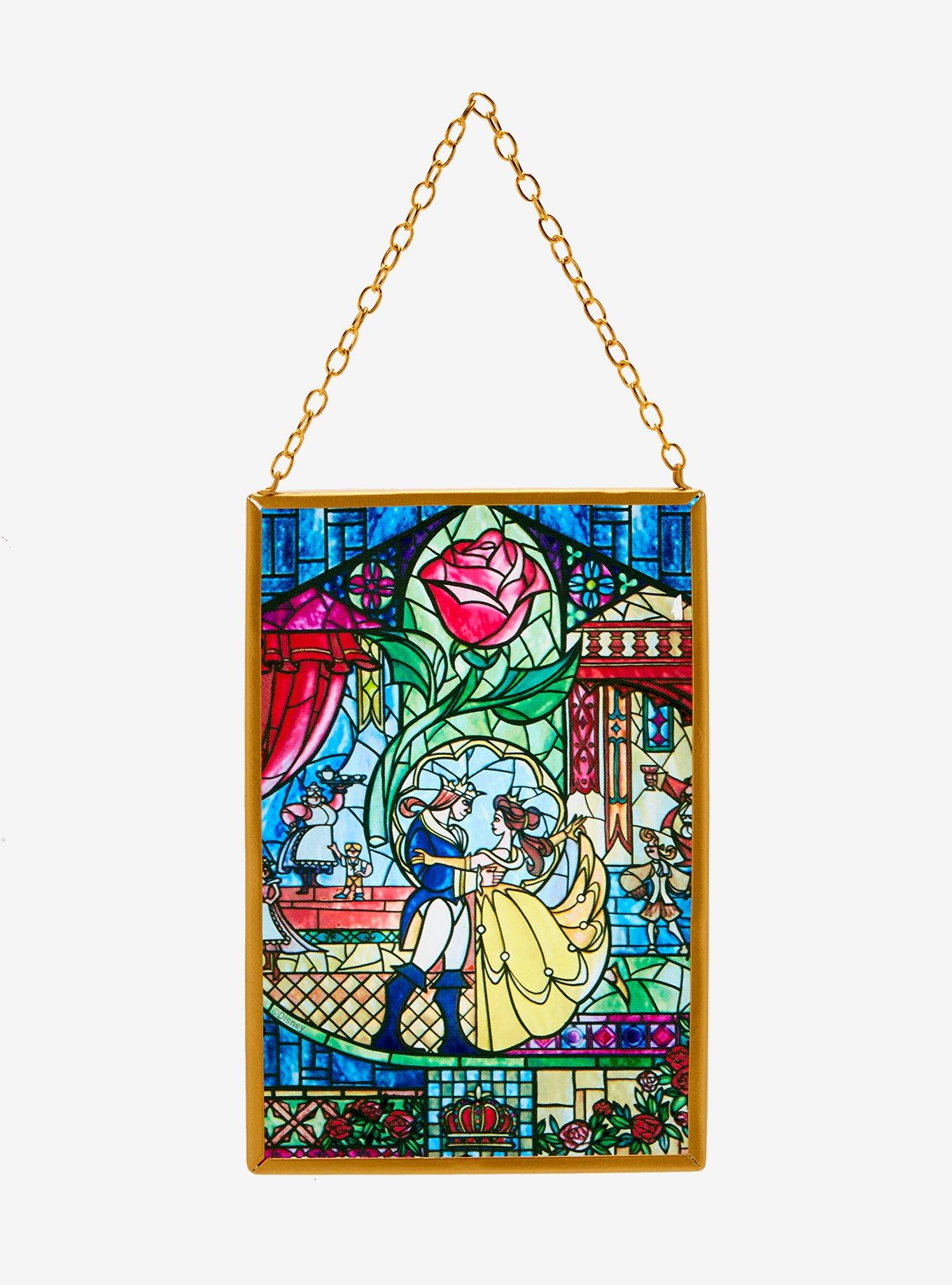 Cuadro colgante vitral Disney Beauty and the Beast