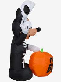 Decoración inflable de Mickey Mouse esqueleto con calabaza
