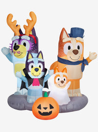 Decoración inflable de Halloween de Bluey y su familia